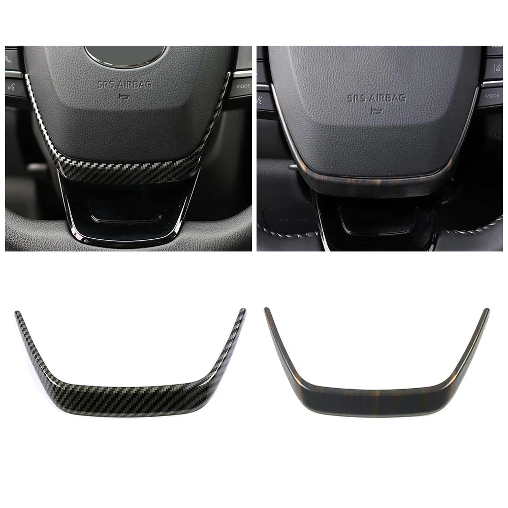 For Toyota Highlander XU70 2020-2025 Car Interior Part Refit Sticker Steering Wheel Center Decorate Trim Frame Sequins Strip