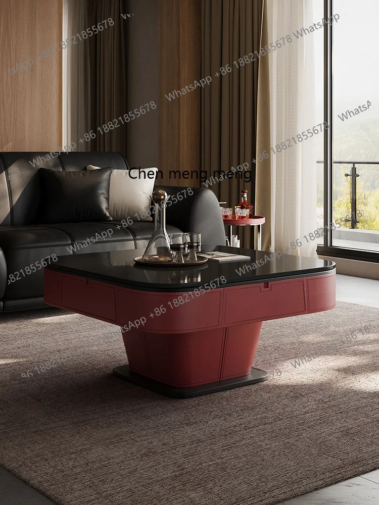 Lifting coffee table dining table dual-purpose integrated multi-functional household automatic roller coaster mahjong machine