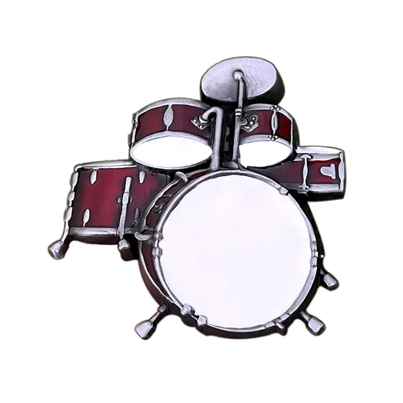 

Zinc alloy music drum kit jazz drum belt buckle western style