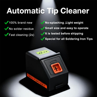 ATC Automatic Soldering Iron Tip Cleaner Motorized Tip Cleaner Copper Brush Cleaning Machine for C210 C115 C245 T12 Tips