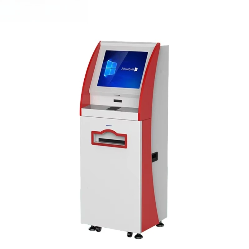 Self-Service Passport Scanner Kiosk With Bank And ID Card Reader Cashless Payment Machine With SDK Function For Airport Use