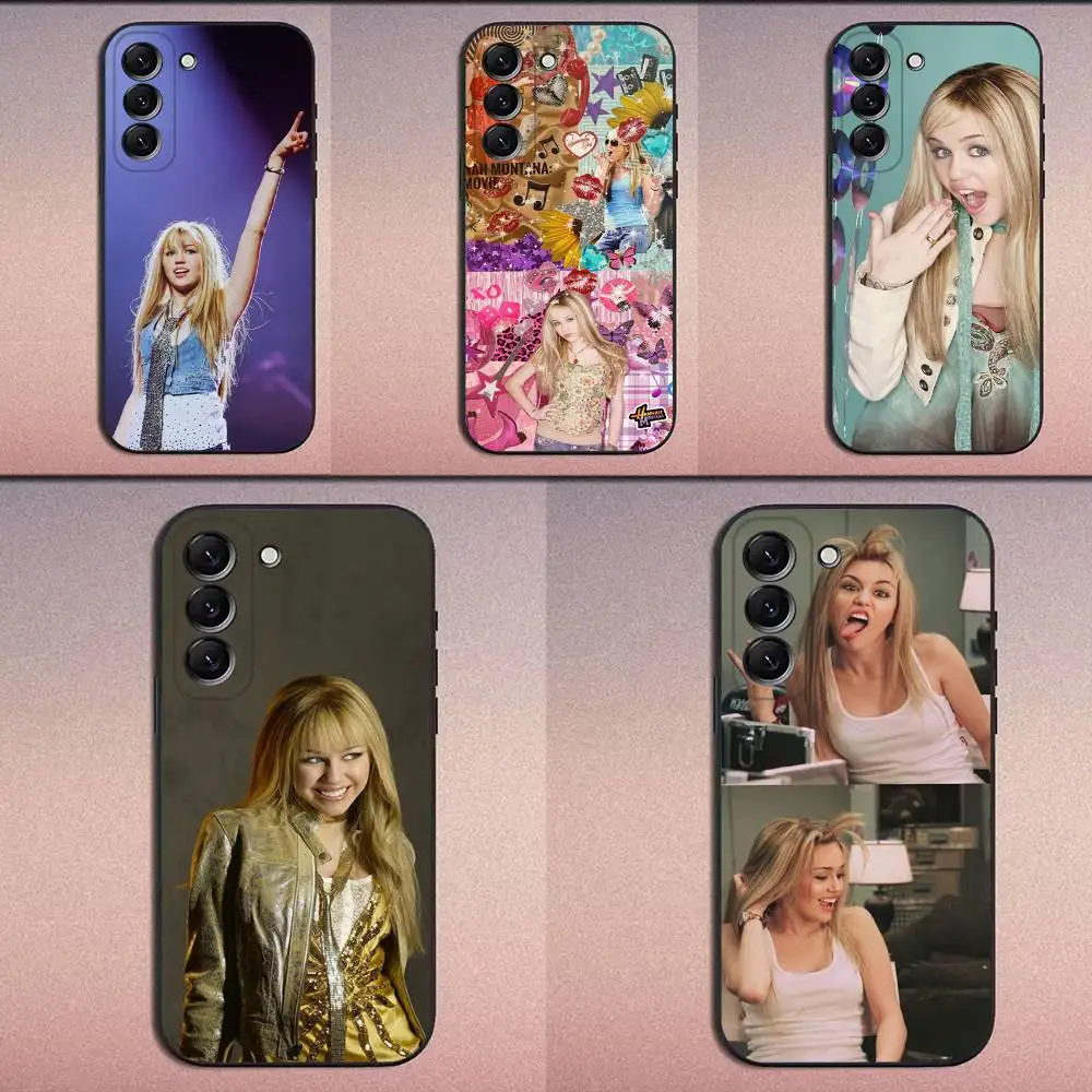 

H-Hannah M-Montana Phone Case For Samsung Galaxy A20,A21s,A22,A31,A32,A52,A53,A72,73,A80 Soft Black Cover
