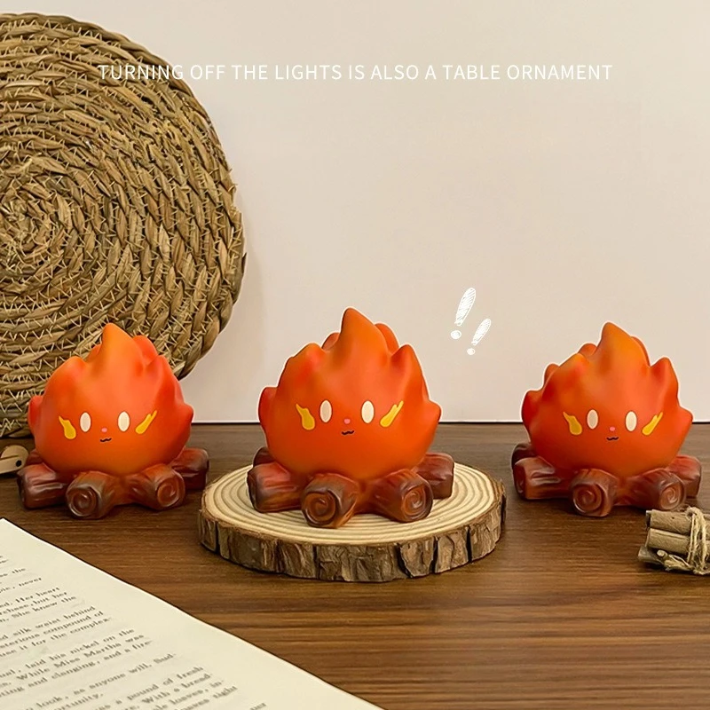 Luce notturna per falò, candela elettronica, atmosfera decorativa, luce, ornamento regalo per bambini