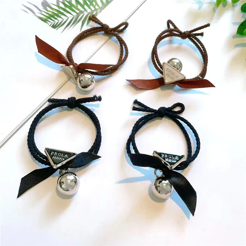 Semplice moda Flash Drill Head Rope New Cute Rabbit Hair Circle Head Rope Girl Hair Pearl Head Rope all'ingrosso