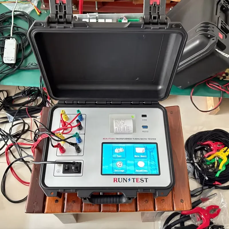 Automatic Three Phase Transformer Turns Ratio Tester with Printer 220V High Accuracy IP65 Protection Auto Testing Kit