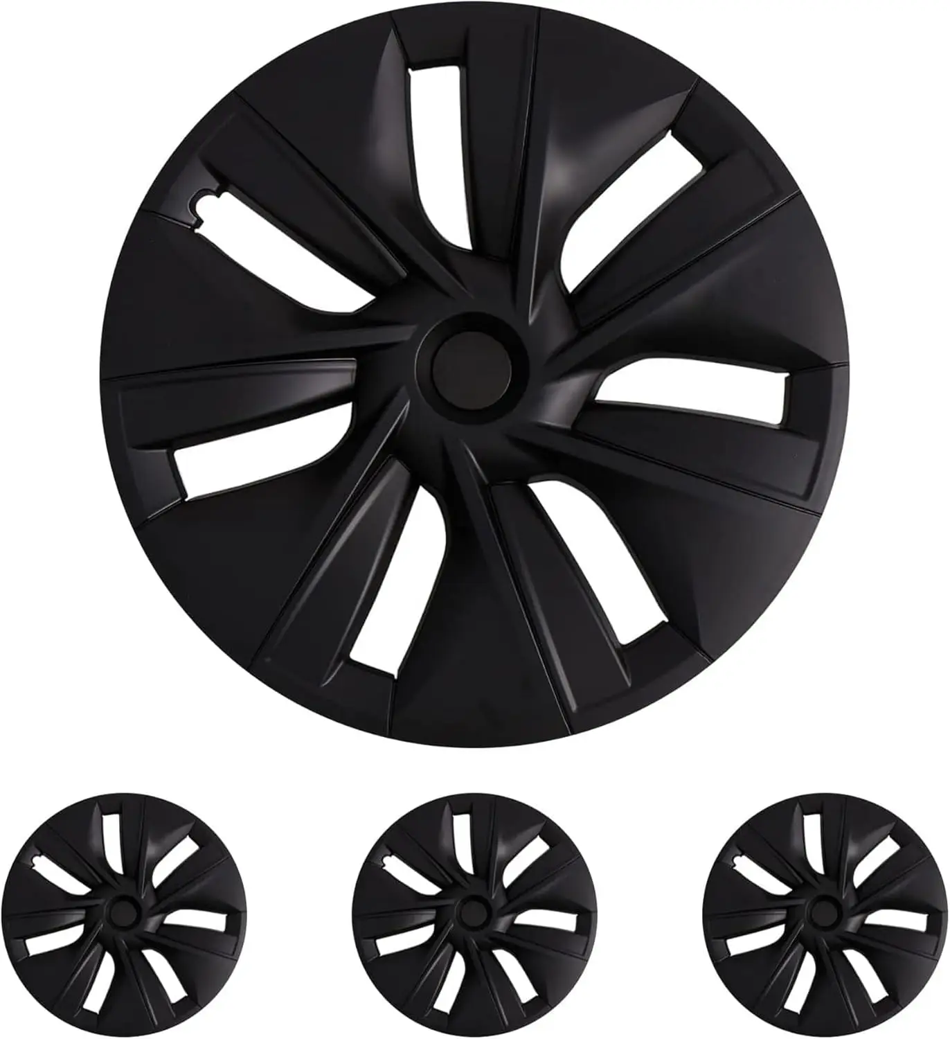 Wheel Covers 19 Inch for Tesla Model Y 2024 Hubcaps Compatible Tesla Model Y Accessories 2024 2023 2022 2021 4 Pcs Rim Protector