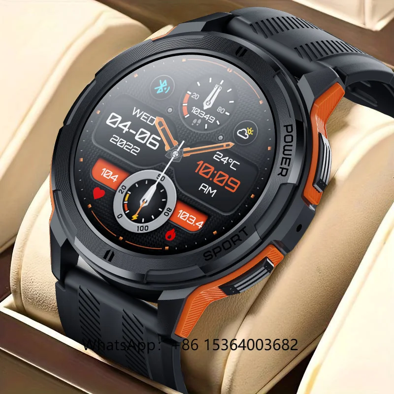 

TJXL-SENBONO C25 AMOLED Sport SmartWatch Men 1.43''466*466 HD Big Screen 410 MAh Large Battery AI Voice BT Call Watch Men Smart