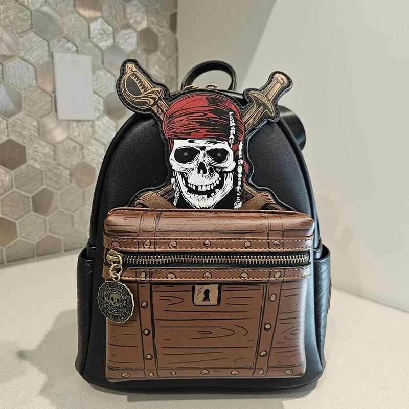 Loungefly Pirates of The Caribbean Backpack Cosplay Backpack Pirate Bag