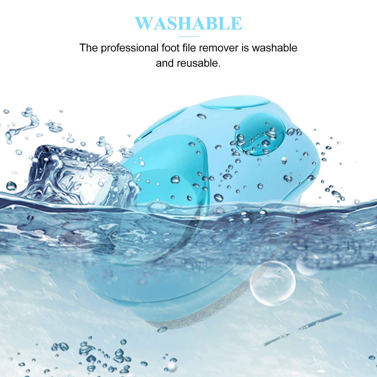 

Foot Grinder Nano Glass Callus Remover Double Sided Pedicure Tool Reusable Washable Dog Shape Foot File Nail Care Accessory