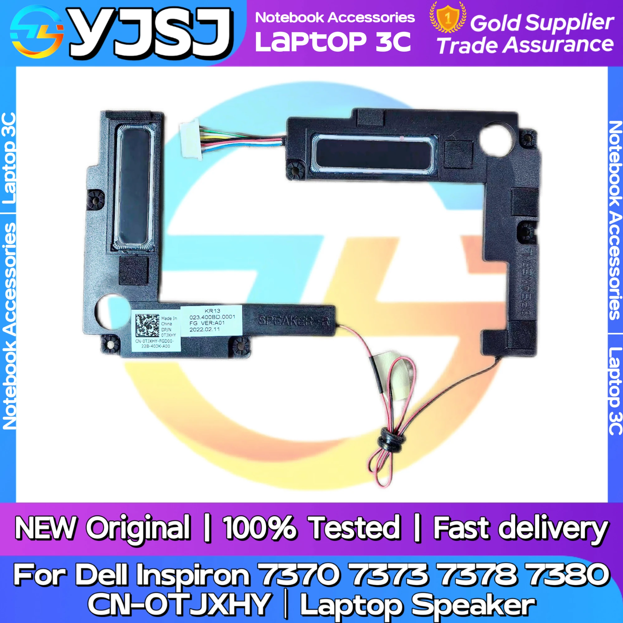 

New Original Laptop Notebook Audio Speaker For Dell Inspiron 7370 7373 7378 7380 built-in speaker horn audio CN-0TJXHY
