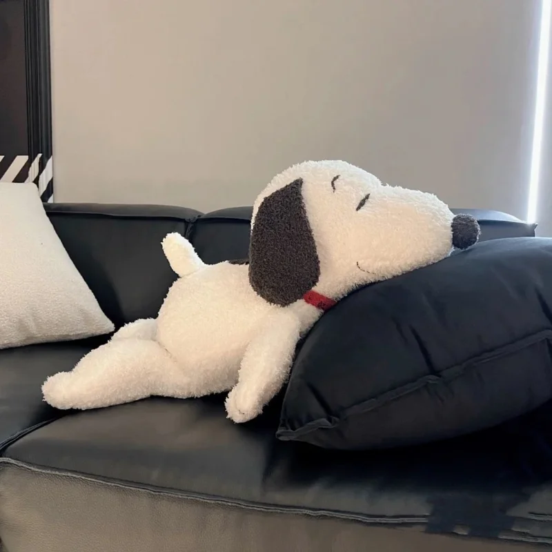 Snoopy Pillow Sleeping on An Oversized Bed kawaii Plush Doll Originality Fashion New Pattern Doll Headrest Sending Friends