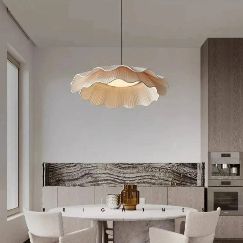 French Cream Style Pendant Light Modern Home Decor LED Pendant Lamp for Living Room Bedroom Dining Room Bar Area Ceiling Light