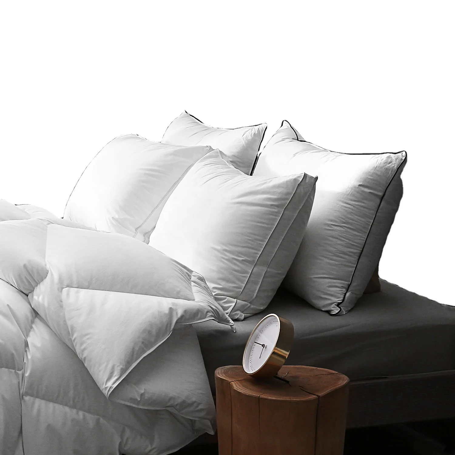 

Hot sale 90% White Goose Down Feather 100 cotton Pillow