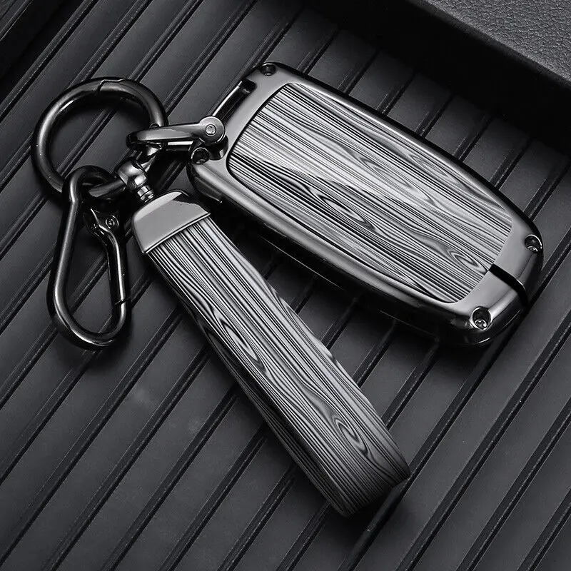 Zinc Alloy Leather Car Remote Key Case Cover For Fiat 500X 2016 2017 2018 2/3/4/5 Button Key Shell Keychain