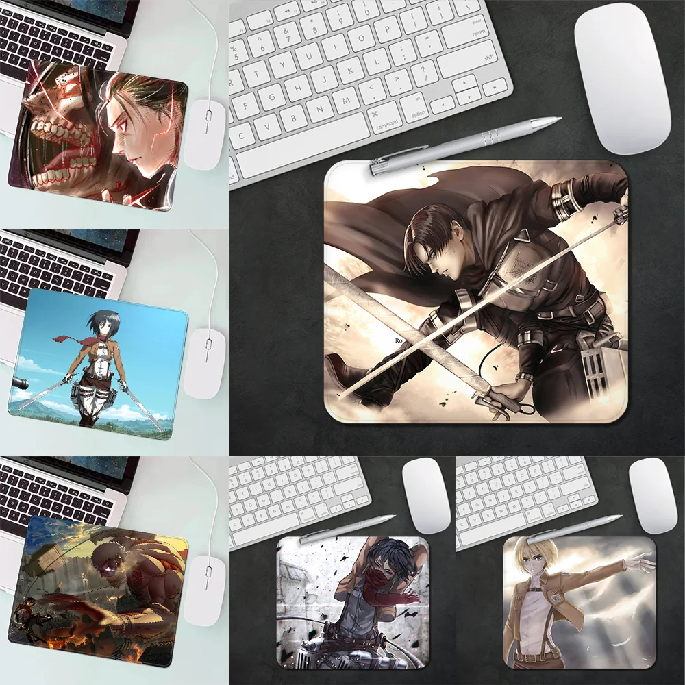 Attack On Titan Gaming Mouse Pad XS Small Mousepad For PC Gamer Desktop Decoration Office Mouse Mat Deskmat Rug