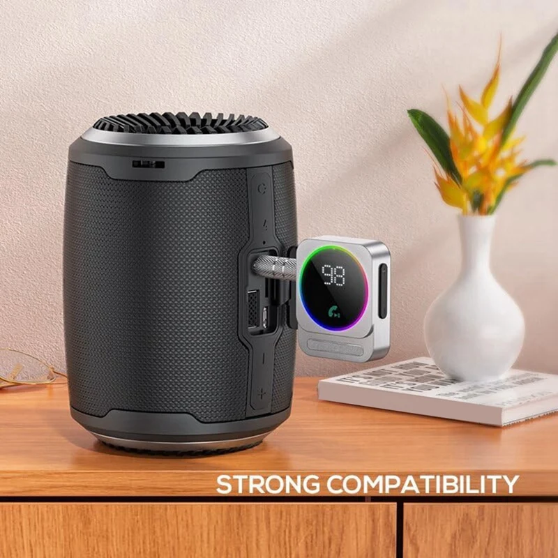 Bluetooth Aux Adapter For Car,Portable Bluetooth Car Adapter, Wireless Audio Receiver For Car /Home Stereo Speaker