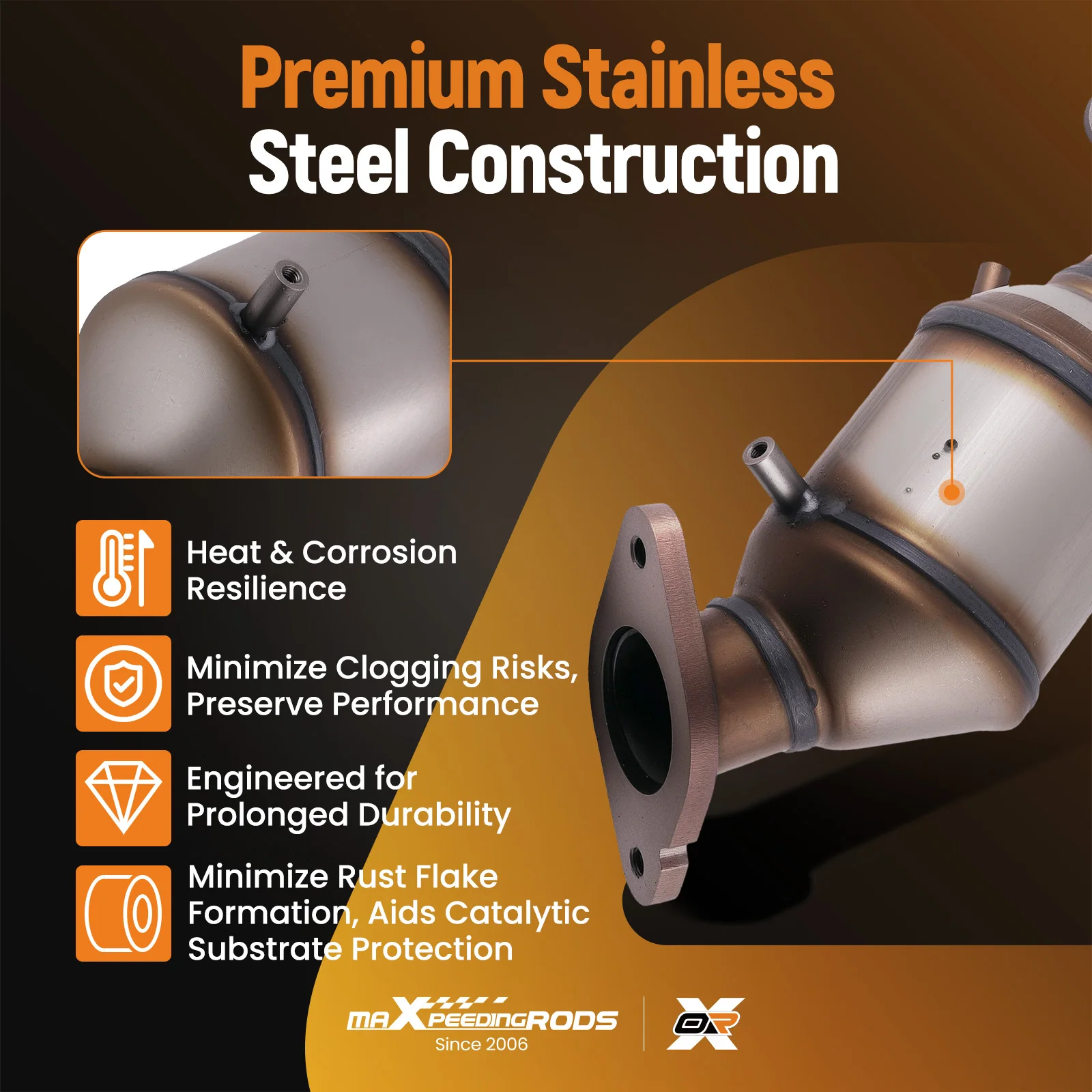 Direct Replacement Catalytic Converter for Chevrolet Traverse 2018-2024 3.6L EPA