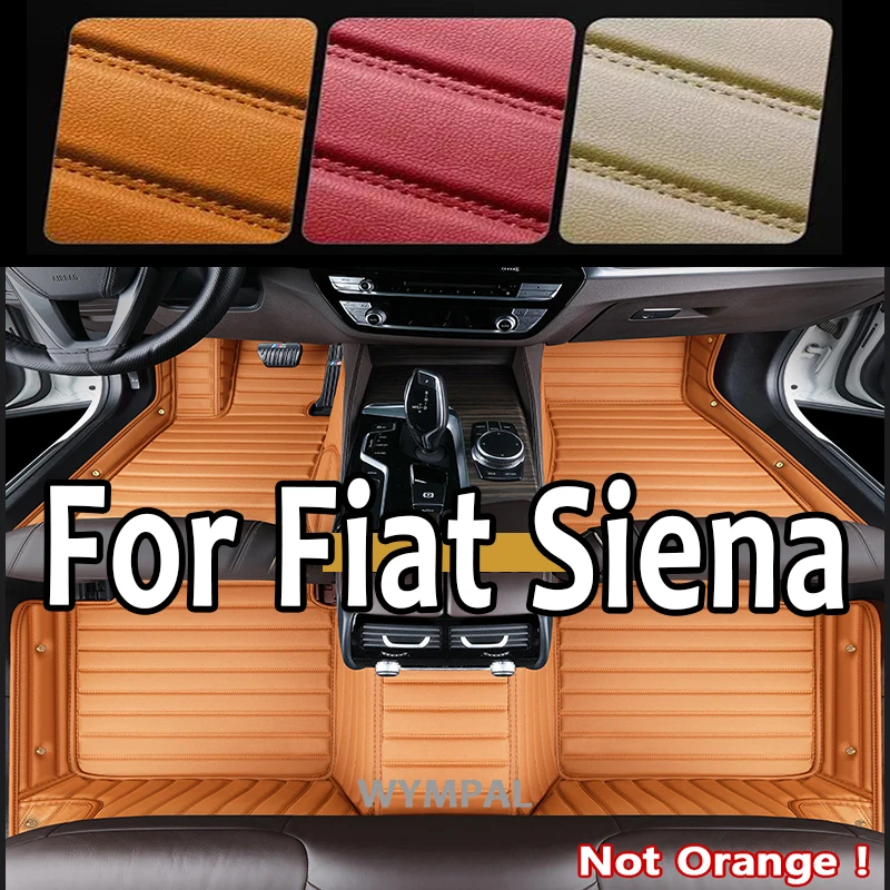 

Luxury Custom Automotive Car Floor Mats For Fiat Siena 2004 2005 2006 2007 2008 Auto Luxury Leather Men Women Car Mats Full