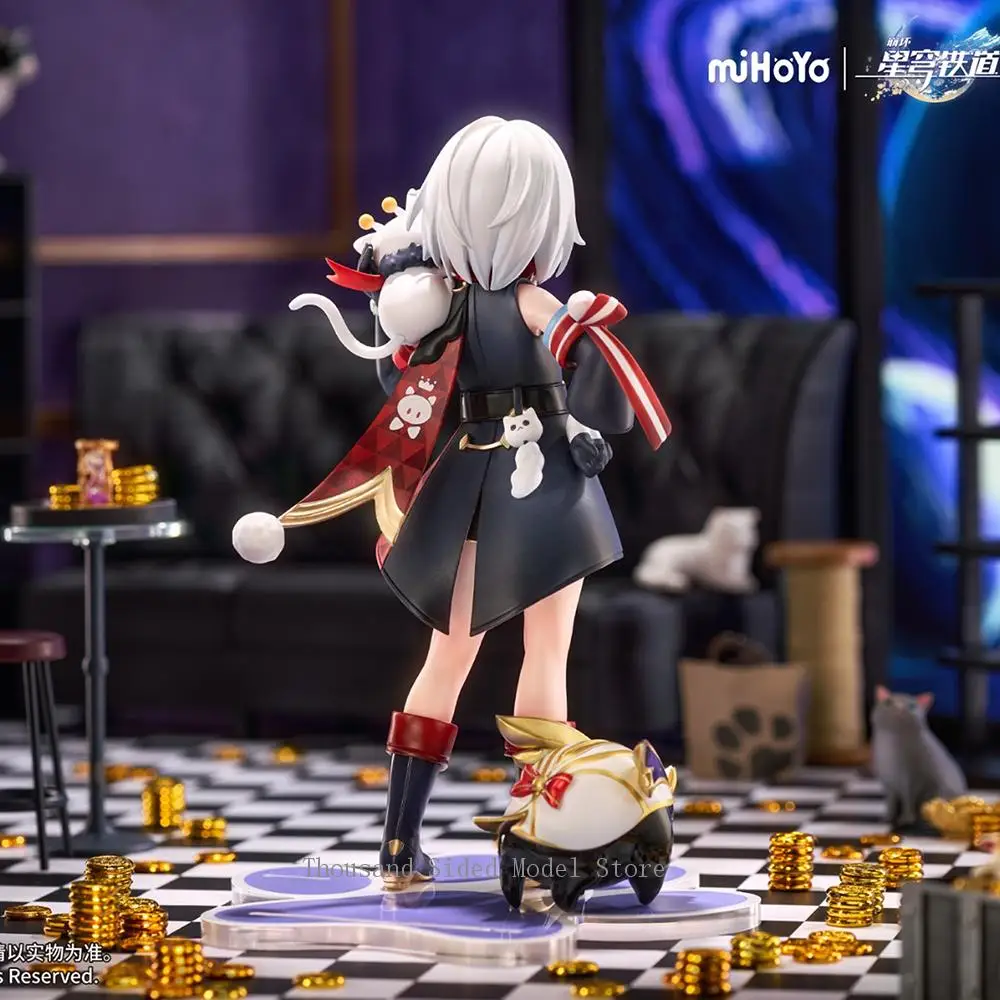 Original RIBOSE Rise Up+ Honkai: Star Rail  Little Cat Series Topaz Numby Action Figure 18CM Nice Collectible Model Decoration