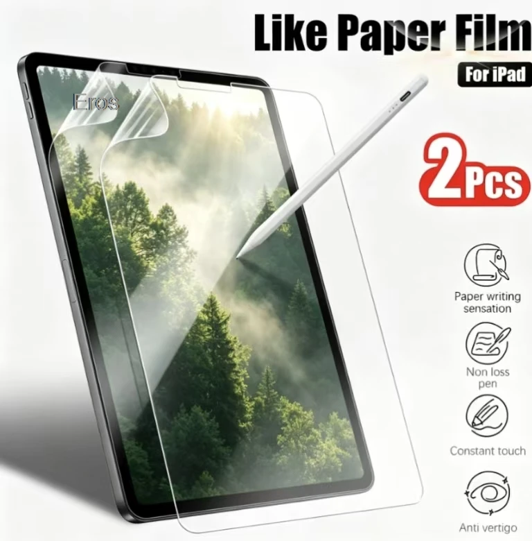 Real Paperlike Texture Screen Film For iPad Pro 11 13 M4 M5 iPad 10th 11th 12th Gen 10.9 12.9 Air 6th 7th 8th, Tablet Protector