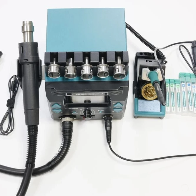 

YIHUA 992D-III 1220W High Power Soldering Iron Kit C210 C245 Compatible 2 in 1 Hot Air BGA Rework Precision Soldering Station