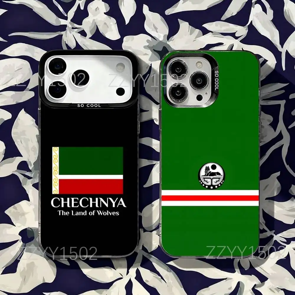 

Advanced C-Chechen Coat Of Arms Chechny Phone Case For iPhone 17,16,15,14,13,12,X,8,Pro,Max,Plus,SE4,Air,Mini Black Matte Hard