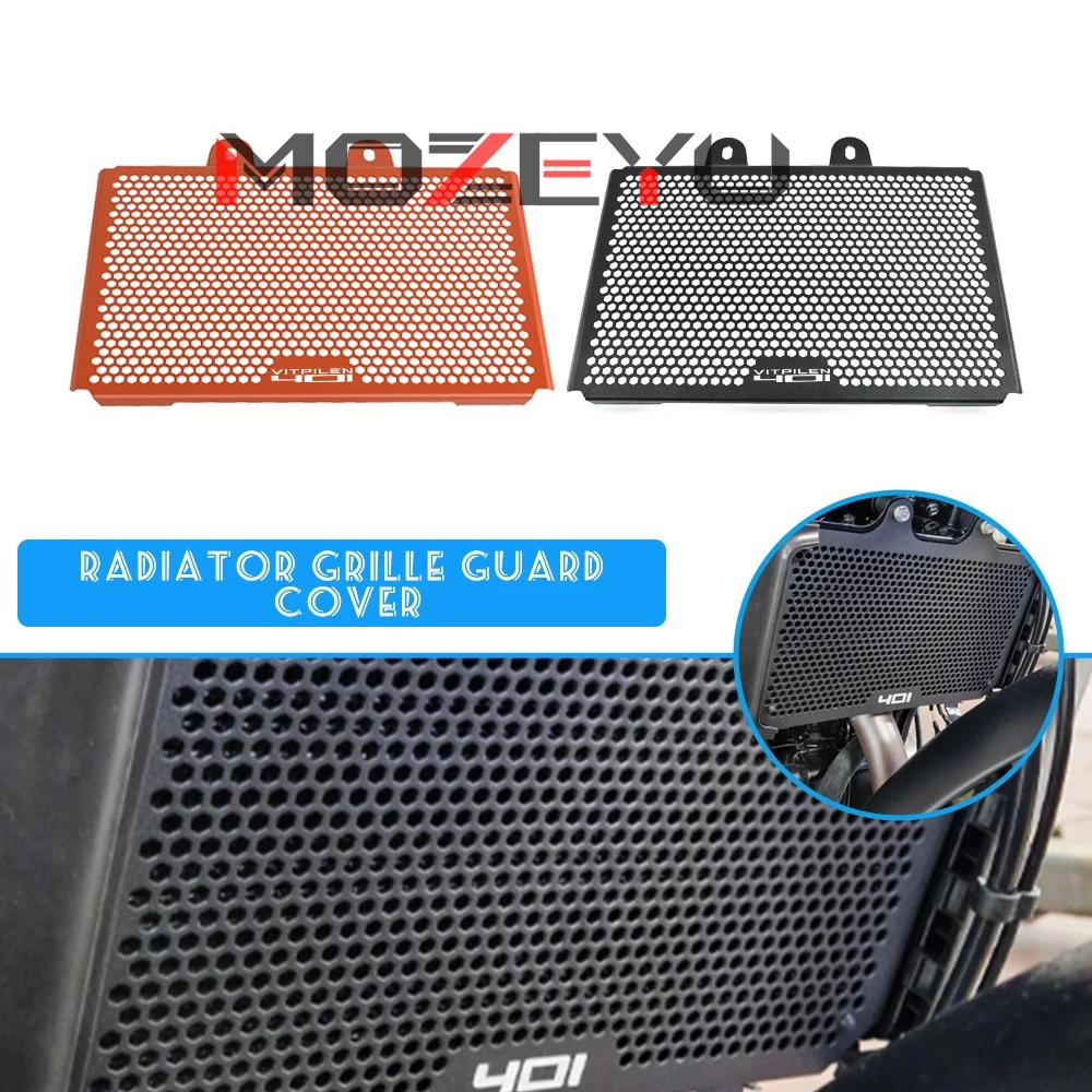 

For Husqvarna Svartpilen 401 2017 2018 2019 2020 2022 2023 Motorcycle Radiator Guard Protector Grille Cover Radiator Grill