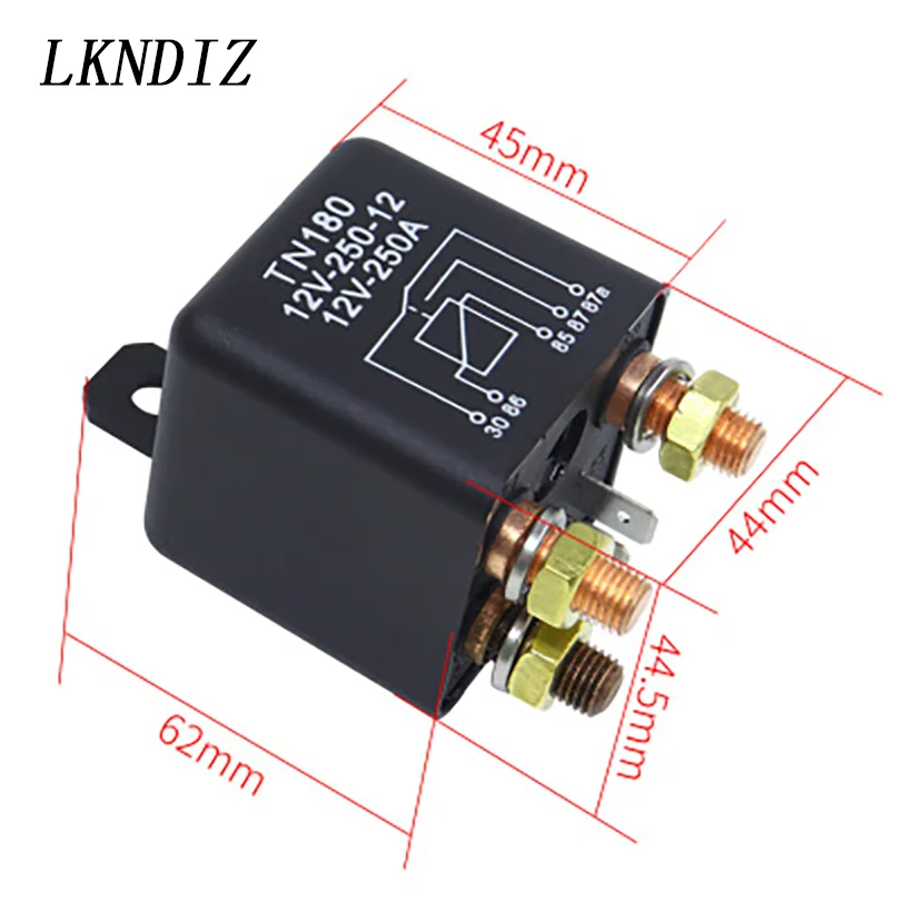 Car Truck Motor Automotive Relay 24V/12V 250A 1.8W 4.8W Continuous Type Automotive Modular Relay