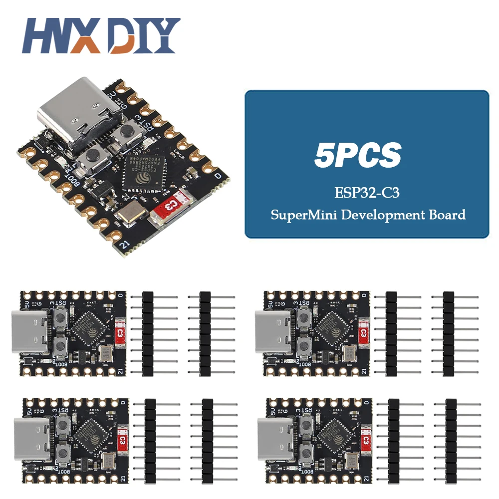 1-10PCS/ESP32 C3 Development Board Modules Mini Wifi BT Bluetooth Module Processor RISC-V ESP32-C3 SuperMini 4M flash Type-C