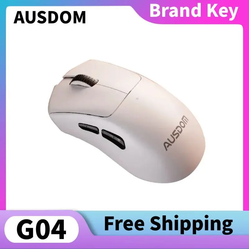 

Беспроводная мышь AUSDOM G04 G01, трехрежимная, легкая, эргономичная, Bluetooth PAW3311, 12 к точек на дюйм, регулируемая игровая мышь по индивидуальному заказу, подарок