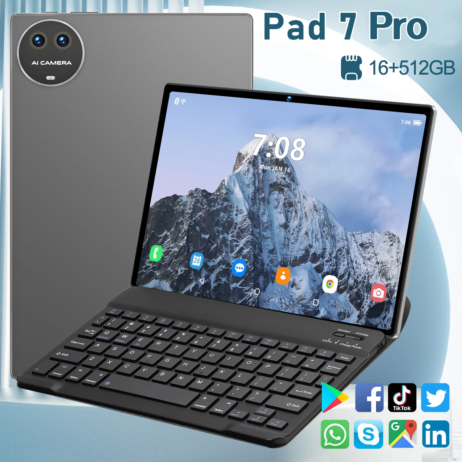 tablets android 2025 XioaMi Pad 7 Pro Global Version 10000mah 16+1T Tablet PC 5G WiFi Dual SIM 10.1 inch Tablette with keyboard