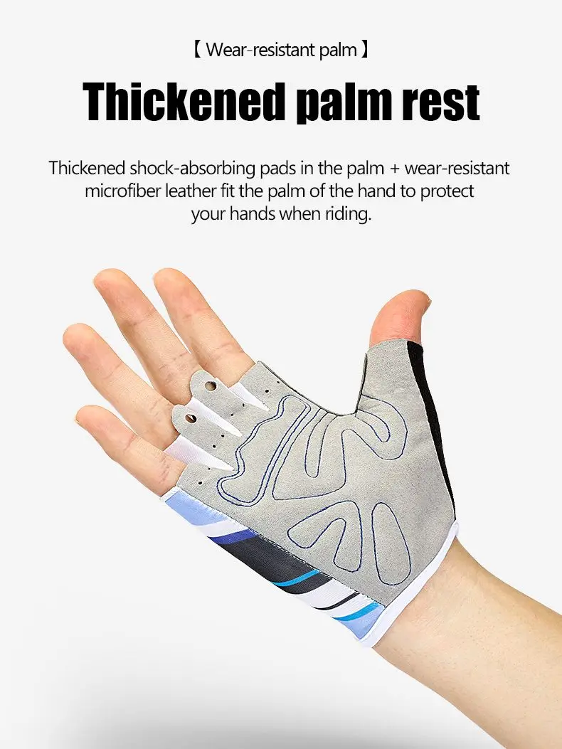 AliExpress Fezrgea Half Finger Cycling Gloves Men Women Anti Slip Shock Breathable Summer Bicycle Gloves Fingerless Sports Gym Training Bike Glove