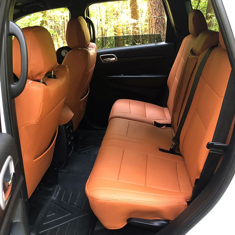 Picture 4: Custom Car Accessories Seat Covers Full Set Middle Perforated  Specific for 2007/2021 Jeep Grand Cherokee model Laredo (WK2)