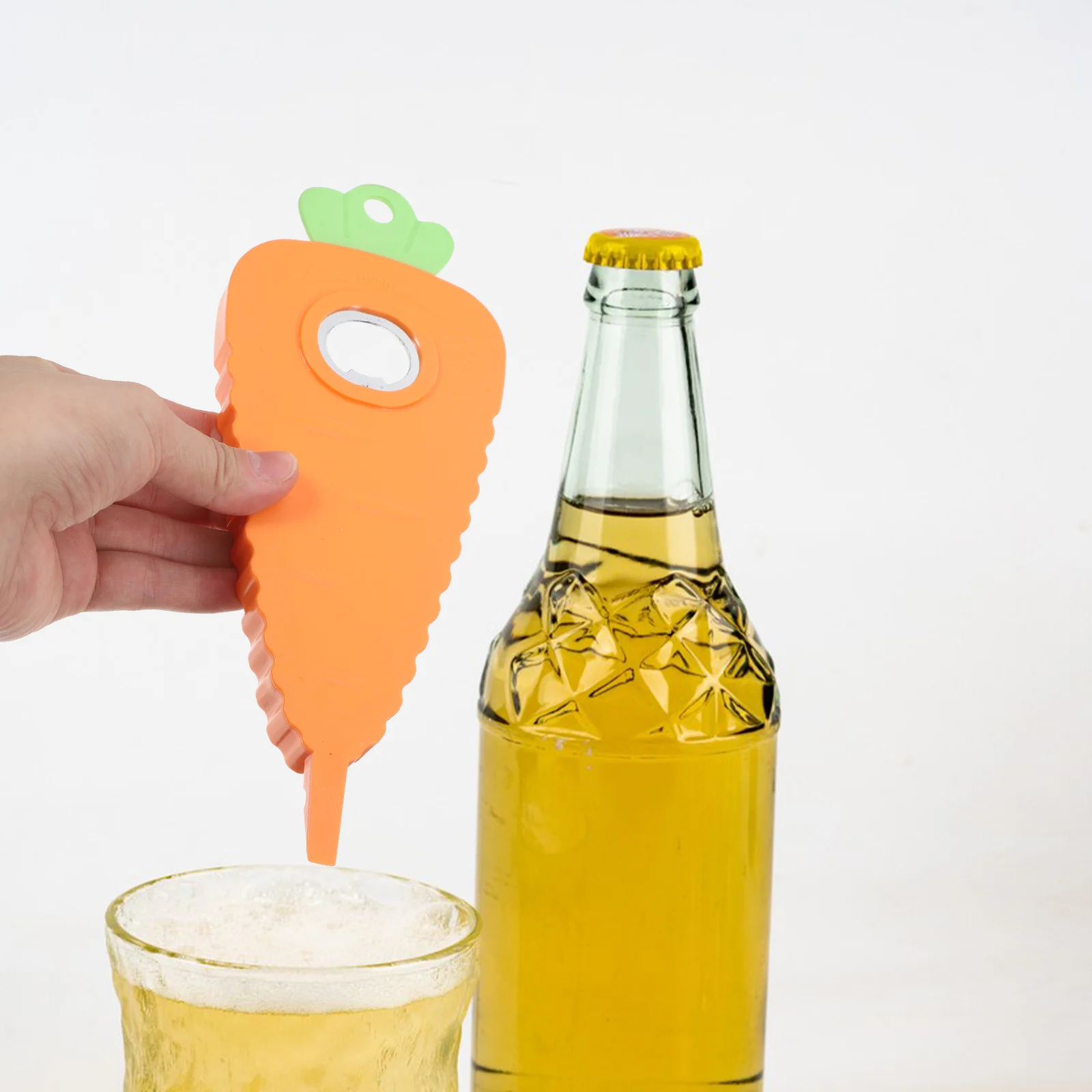 

Carrot Bottle Opener Stainless Steel Multifunctional Kitchen Tool For Soda Beer Cans Dishwasher Safe Bars