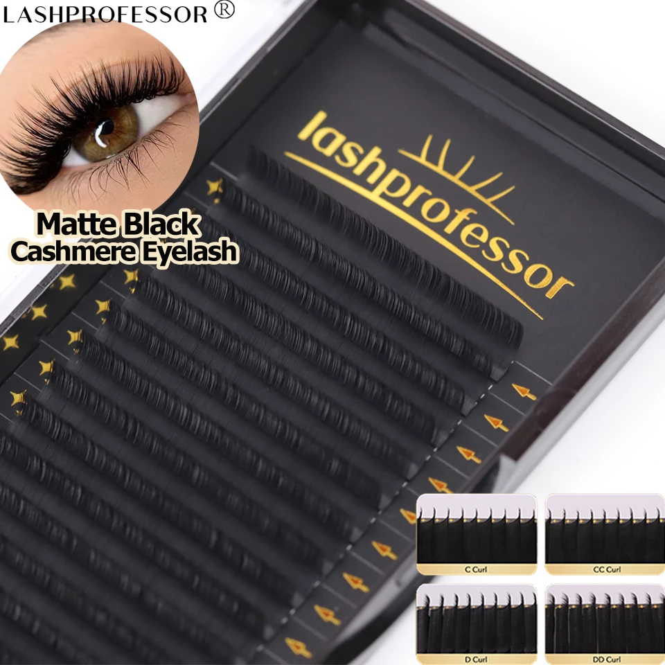 Lashprofessor Matzwarte Klassieke Kasjmier Lash Tray Wimperextensions Individueel Volume Lash voor Professionele Mink Lash Make-up