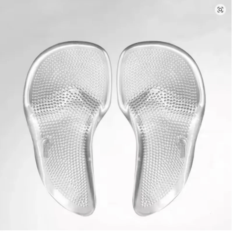 Adult Unisex Silicone Arch Insole to Support Flat Feet Anti-Foot Pain Foot Protection High Heels Three-Point Arch Insole