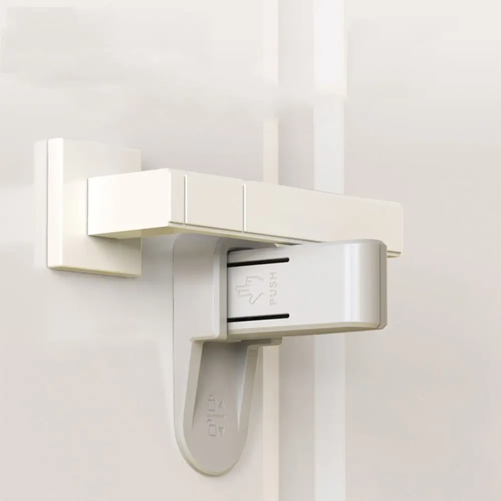 Serratura a leva per porta manuale anti-pizzicamento multiuso facile da installare Serrature di sicurezza per bambini Attrezzatura di protezione per bambini Serratura per porta anti-apertura