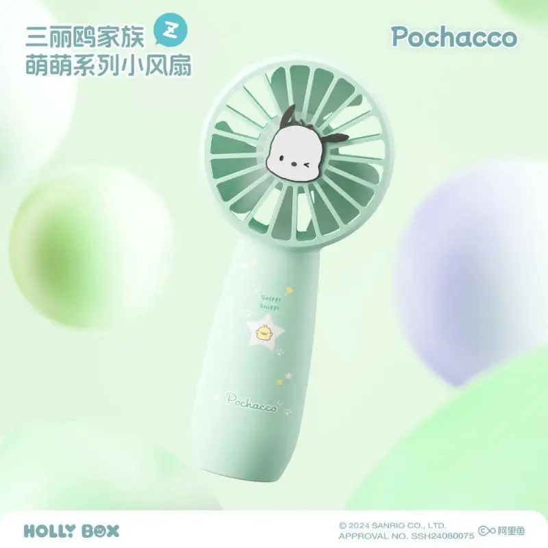 

Семейный вентилятор Sanrio Kawaii Series, ручной маленький вентилятор Kuromi Cinnamoroll, крутой портативный удобный легкий подарок для девочек, новинка