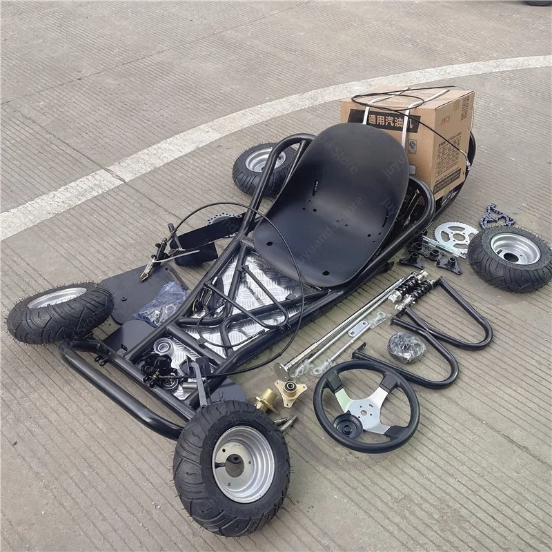Kart de drift à quatre roues modifié 168CC, ensemble complet d'accessoires de châssis, ensemble de pneus routiers