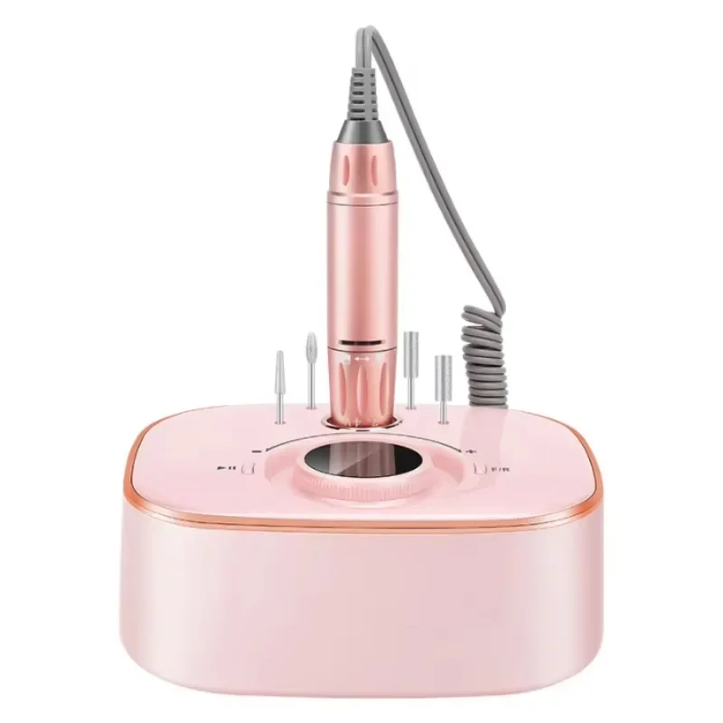 new S-306 electric nail drill metal handle cordless nail polisher pink electric nail e file