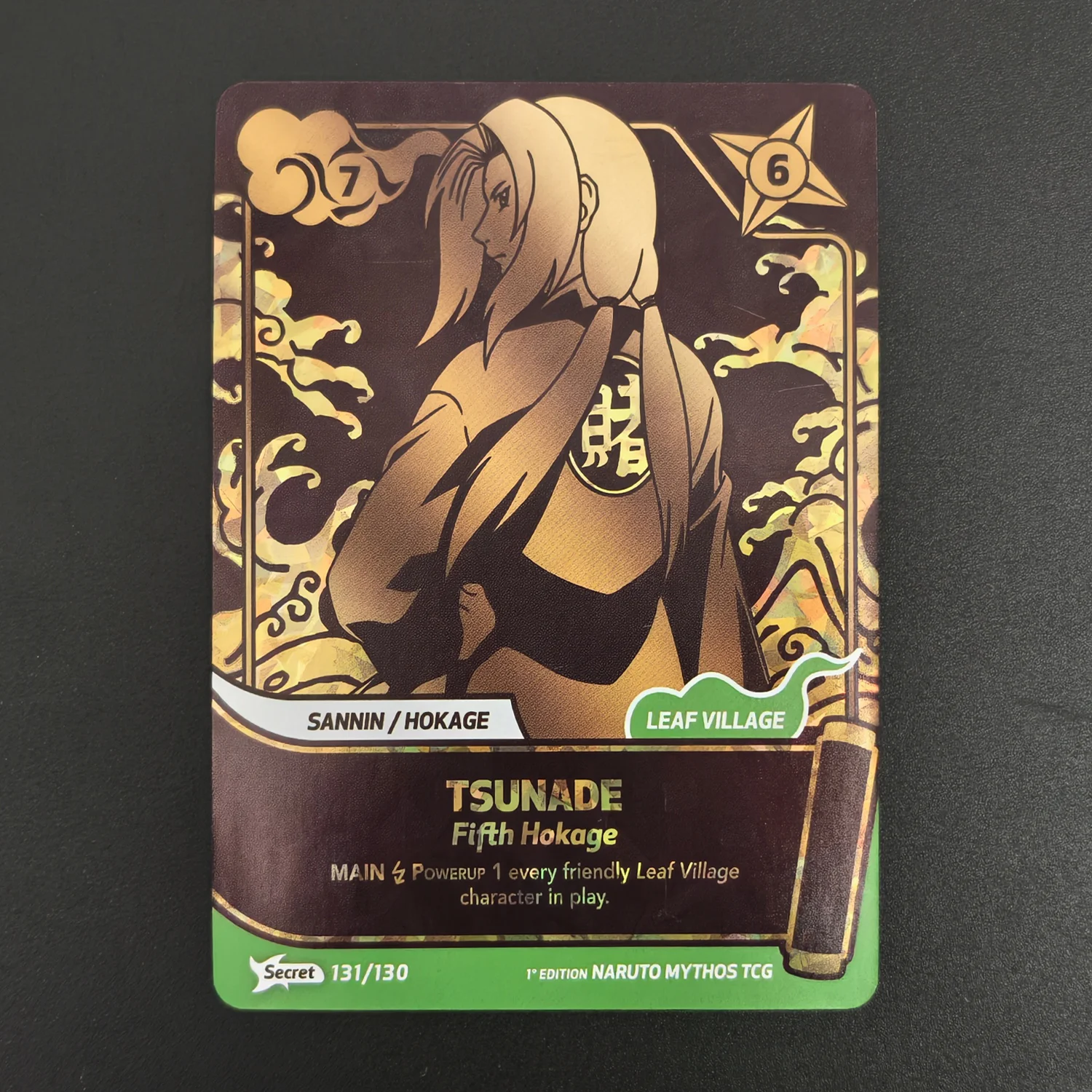 Proxy Naruto Mythos TCG Ecret Variant Golden Finish Tsunade