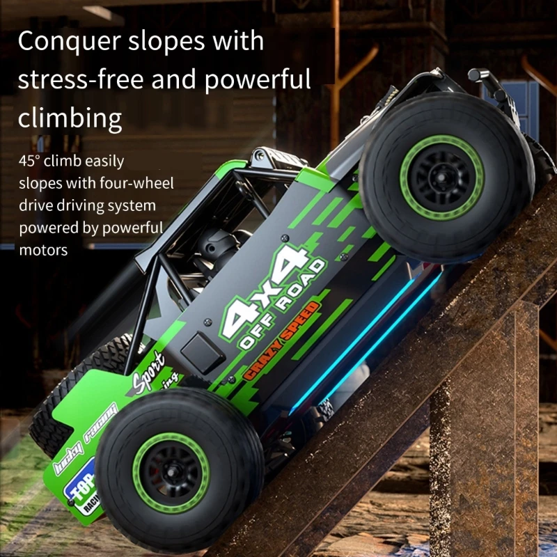 

Offroad Car Remote Control Vehicle Toy Electric Car Four Wheel Drive Crawler Truck Car Competitive Toy for Adult Kids 15UB