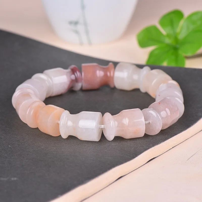 

Изысканный Золотой Шелковый нефритовый держатель для сигарет браслет Модный Безопасный и благоприятный переводной браслет для пары