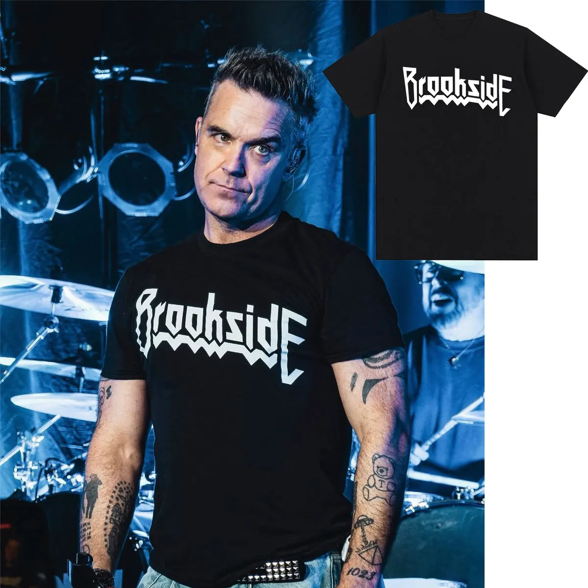 Robbie Williams Same Style Merch T Shirts Men Women Clothing Fashion High Quality Short Sleeve Cotton Casual T-shirts Streetwear