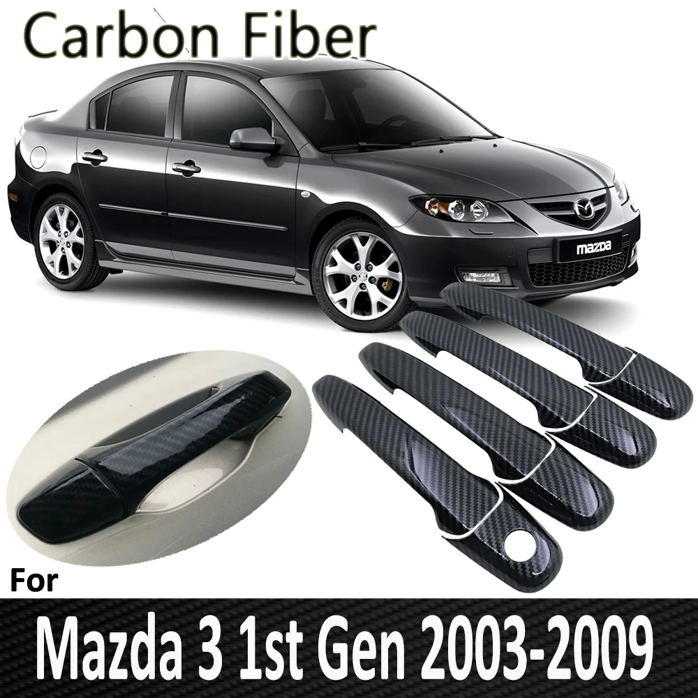 

Pop for Mazda 3 BK Sedan Hatch MPS 2004 2005 2006 2007 2008 2009 Door Handle Cover Refit Sticker Car Accessories