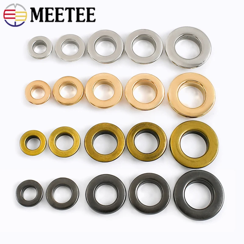 

50Pcs 3.5-15mm Metal Eyelet O Ring Buckles DIY Sewing Bag Strap Garment Shoes Decor Leather Rivet Hook Belt Hardware Accessories