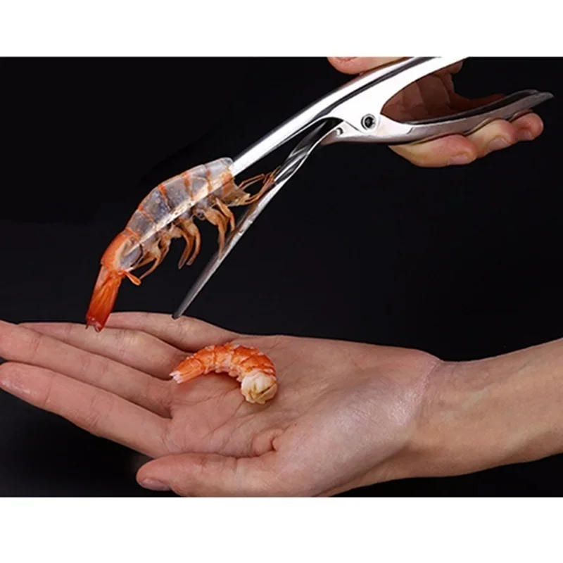 Kitchen Appliance Stainless Steel Shrimp Peeler Prawn Peeler Line Cutter Cleaning Shrimp Line Fishing Lobster Peel Seafood Tool image 2