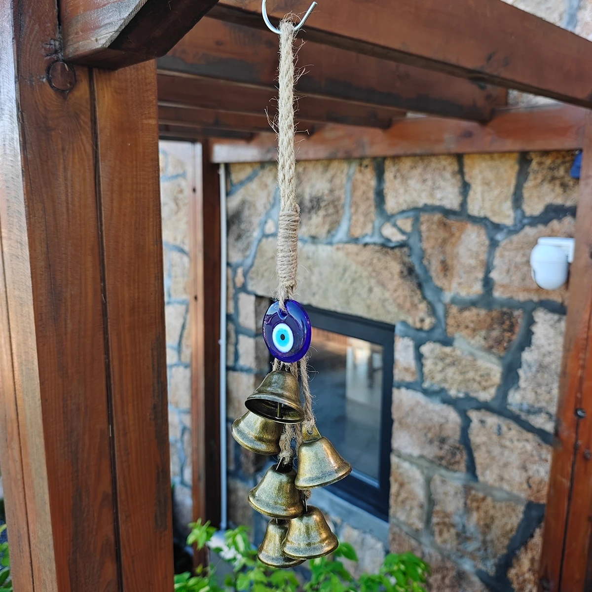 1 PC Witches Bells Evil Eye Door Knob Protection Bell Chime Turkeyish Style Home Decro Bells Home Talisman Pagan Entryway Gift