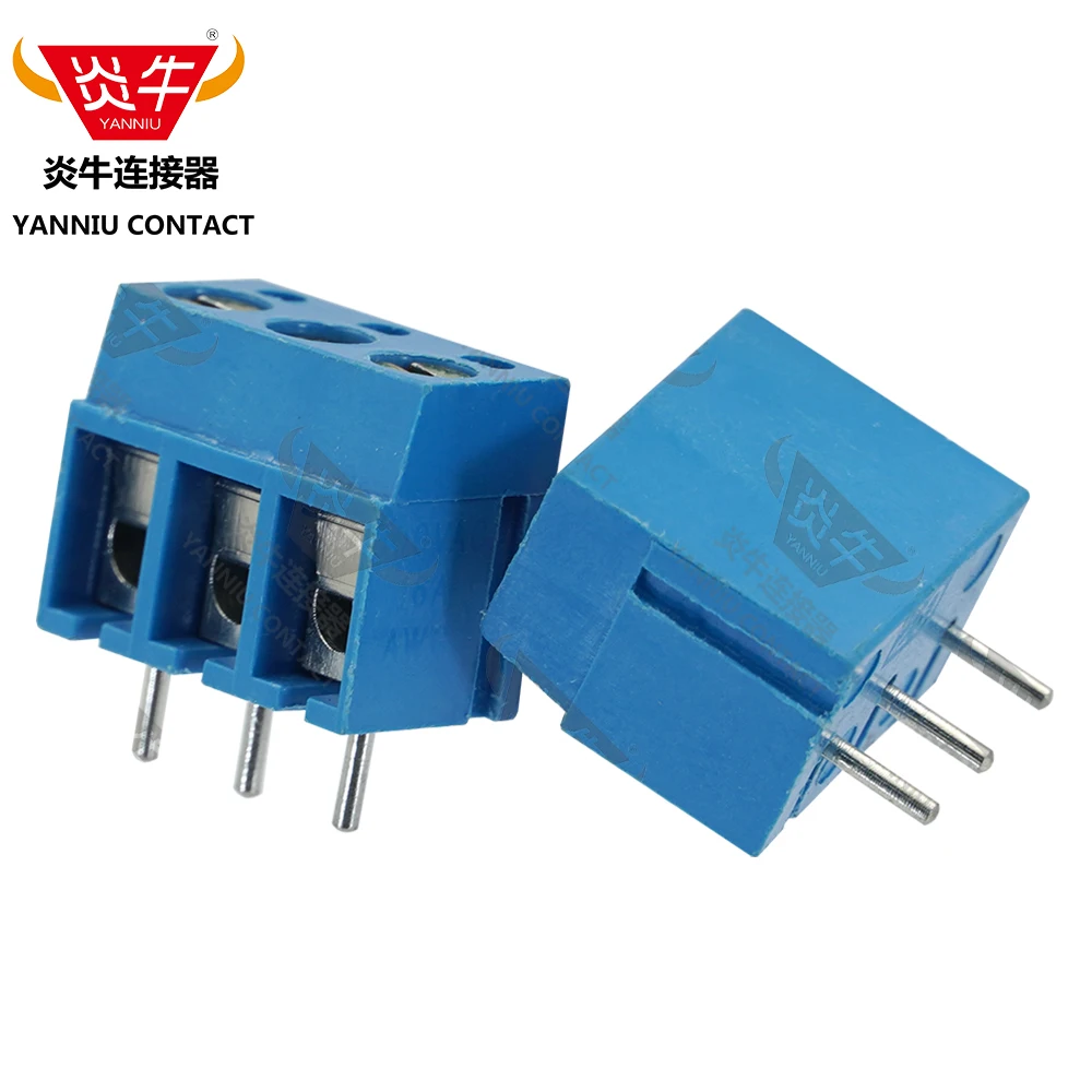 

10Pcs KF300 DG300 2Pin 3Pin 5MM Pitch PCB Screw Terminal Block Connectors 250V 16A 14-22AWG YANNIU