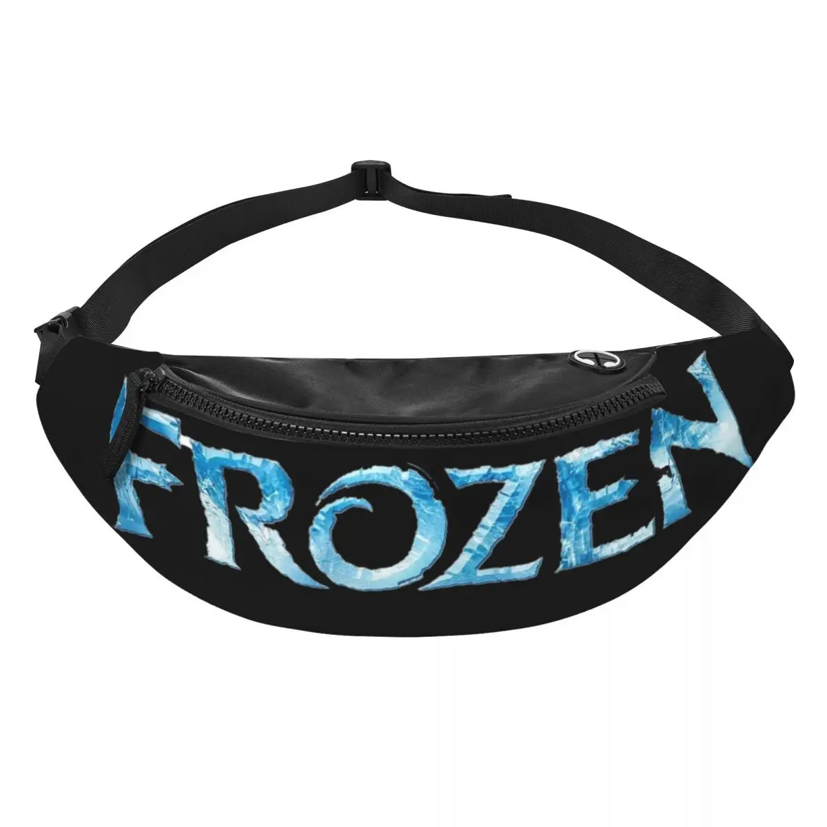 Riñonera personalizada con logotipo de Frozen para hombre y mujer, bolso de cintura cruzado para viajar, bolsa de dinero para teléfono